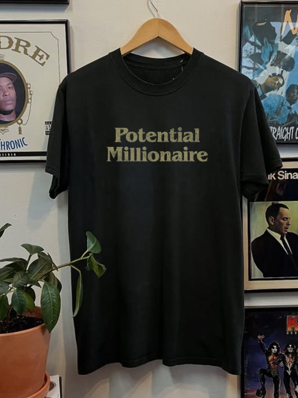 Rare Potential Millionaire Trump Castle  Black Tee